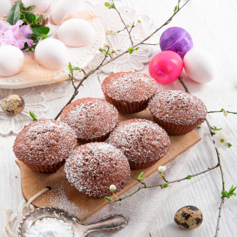 复活节糕点和彩蛋