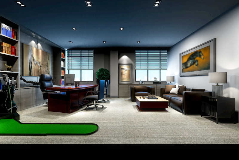 高端大气独立办公室装修设计