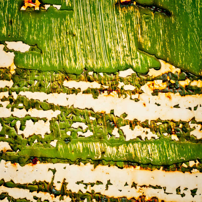 涂油蓝色油漆的生锈金属背景