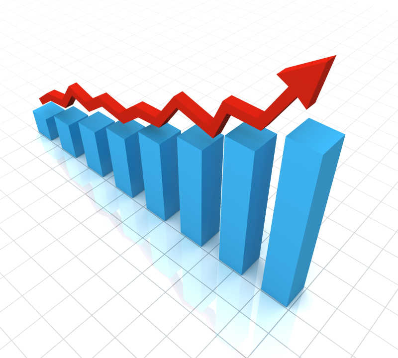 飙升的商务概念图