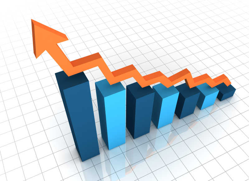 深蓝与浅蓝交替的概念图