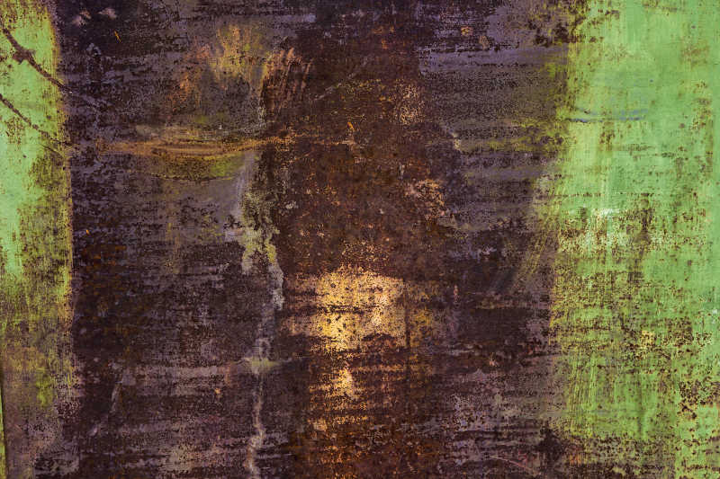 油漆脱落生锈的金属