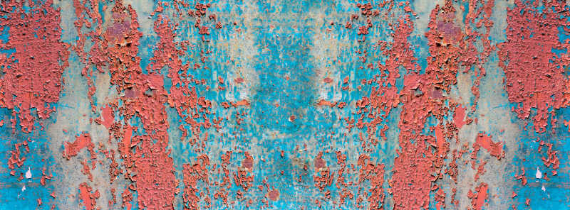 生锈氧化的金属表面