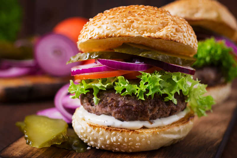 美味自制汉堡包