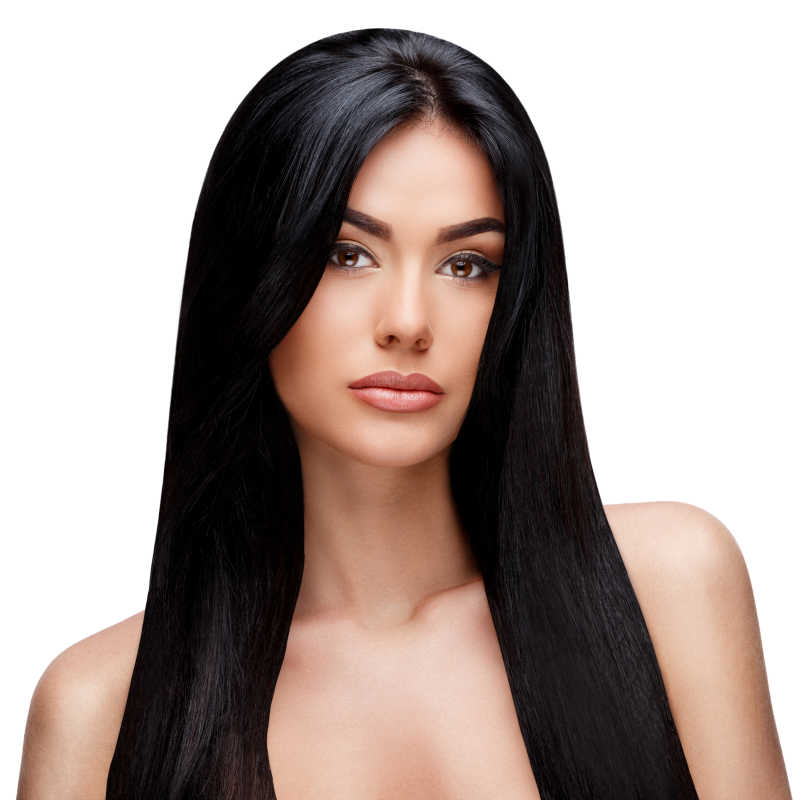 美丽的年轻黑发女子