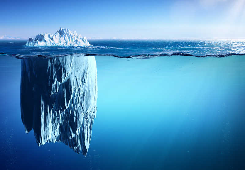 全球变暖导致冰山变小