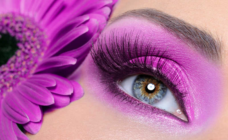 紫色眼妆