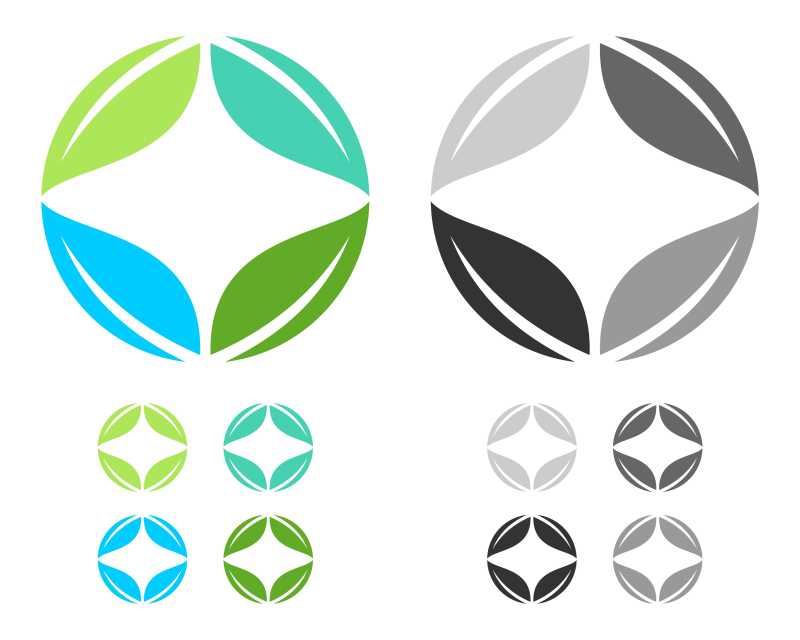 四叶圈图标设计