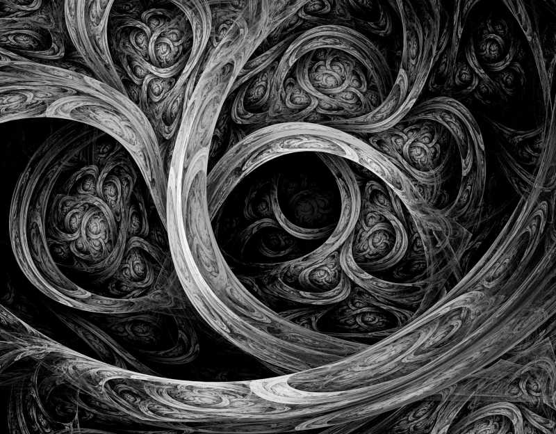 光滑的黄金分形钟表背景