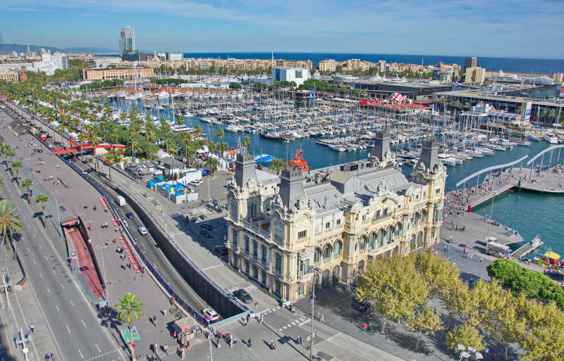 巴塞罗那西班牙港口