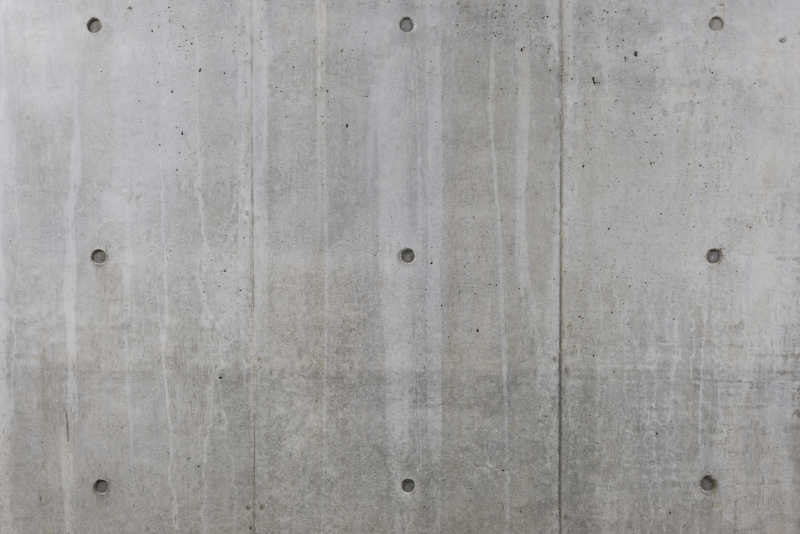 灰色的平整光滑的混凝土墙