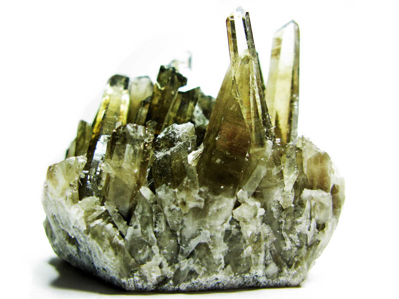 黑晶天然石英晶体