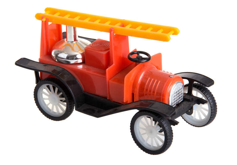 白色背景玩具车