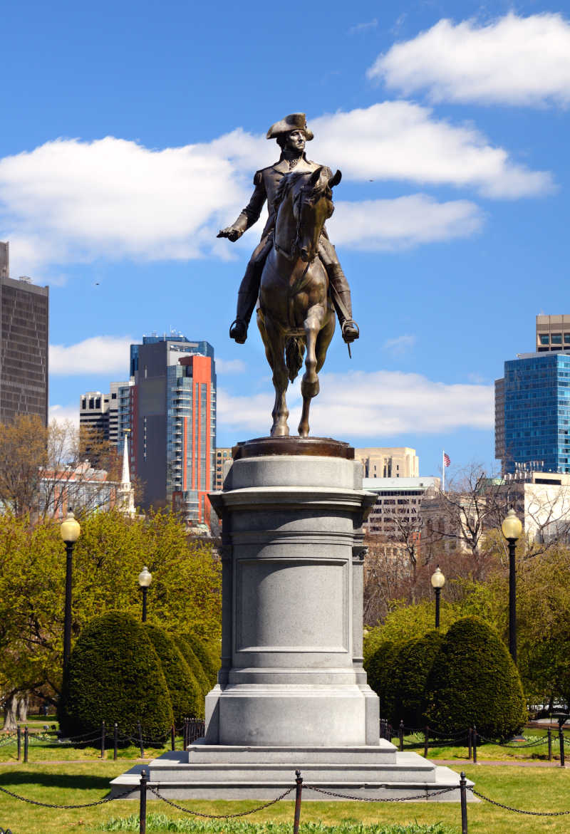 乔治华盛顿纪念碑波士顿公共花园