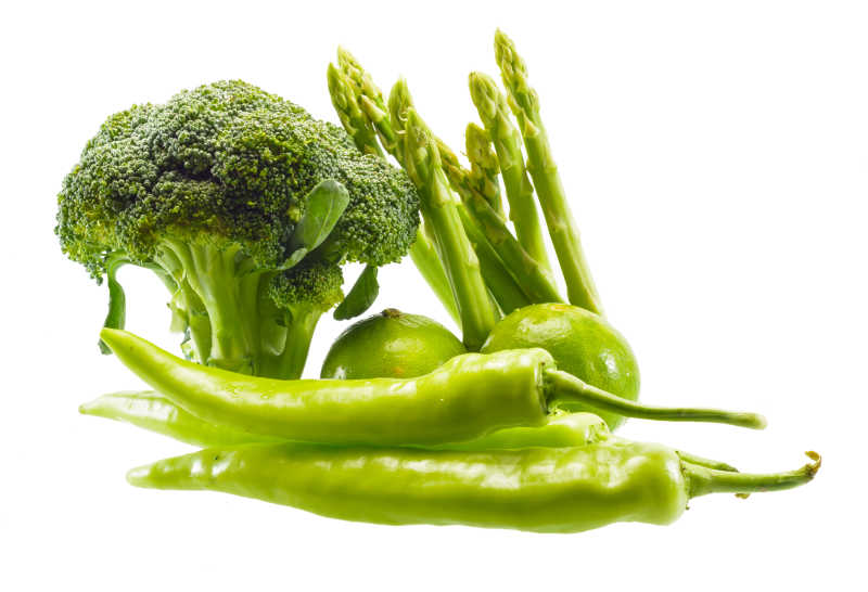 四种绿色的蔬菜