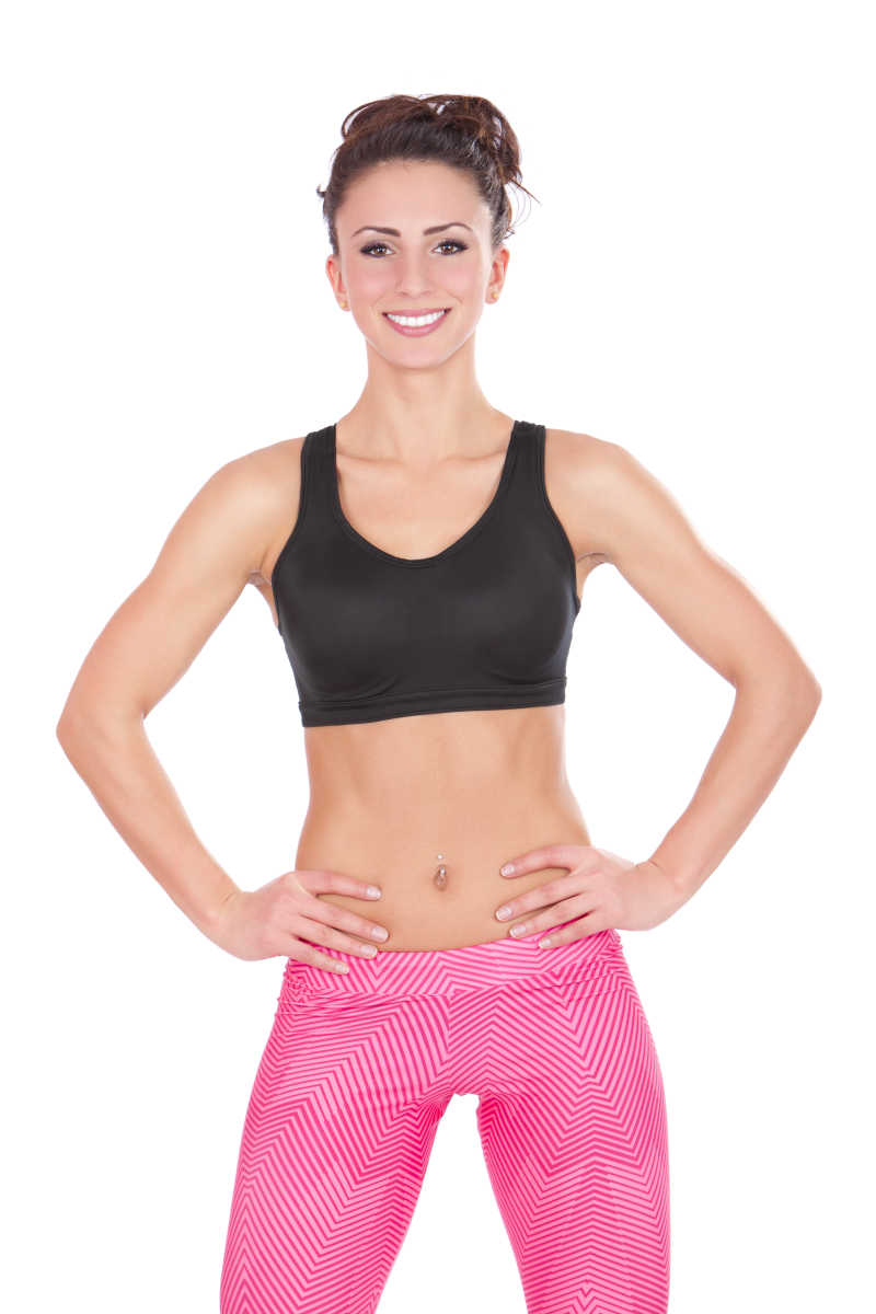 一个健身的女人