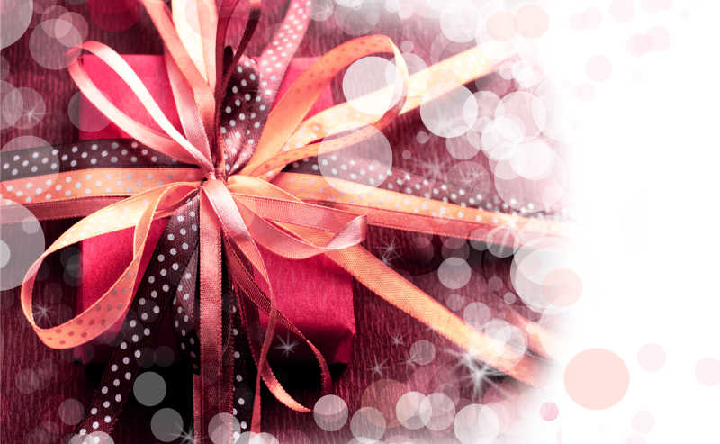 浪漫丝带情人节日礼物