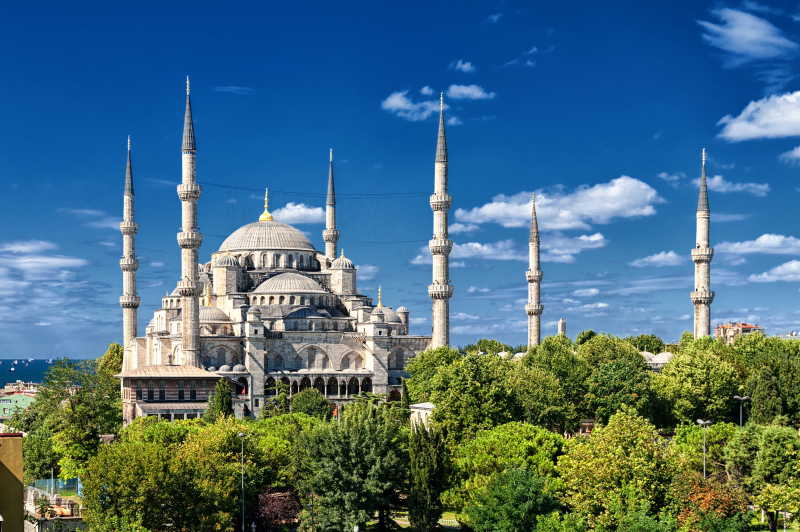 土耳其伊布尔蓝色清真寺