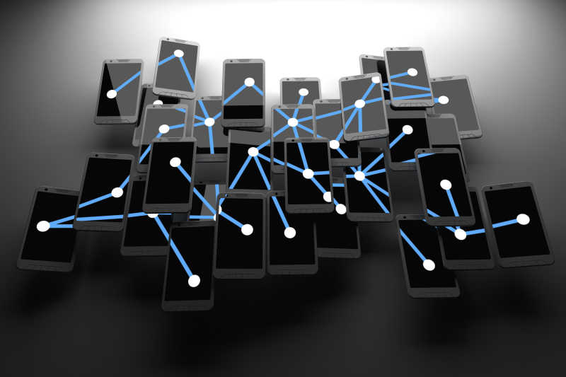 智能手机互联概念