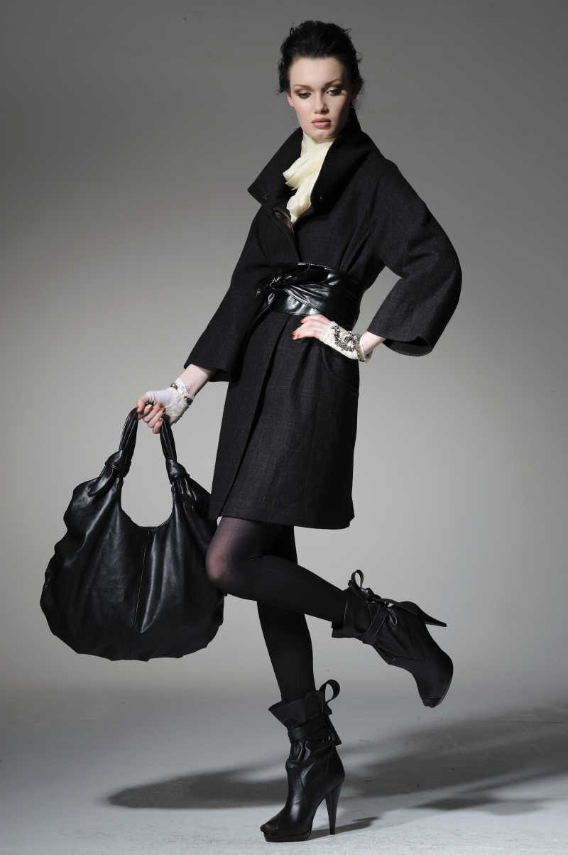 高级冬装时尚模特