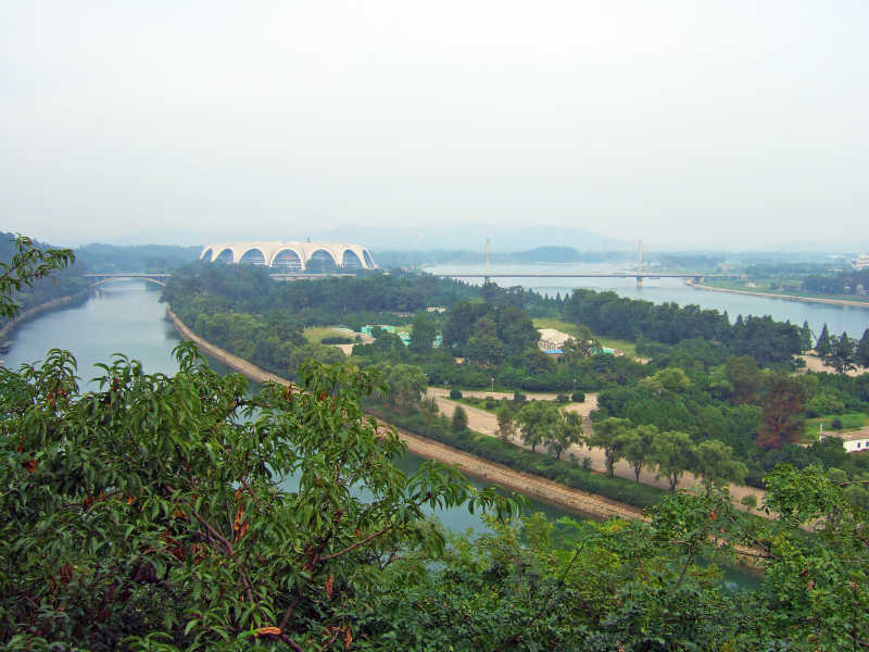 朝鲜首都平壤全景