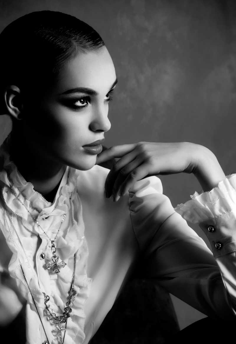 时尚帅气美女模特