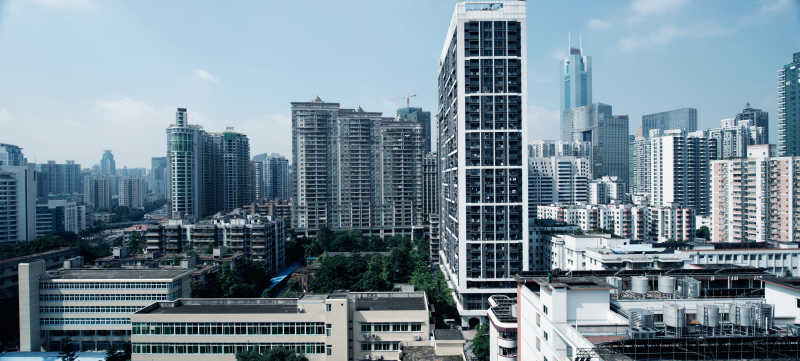 广州城市建筑一角