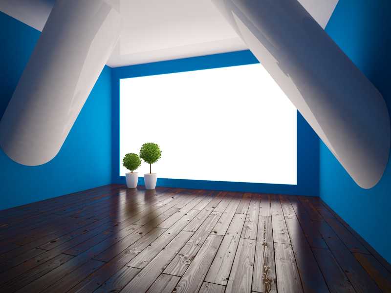 蓝色的室内设计