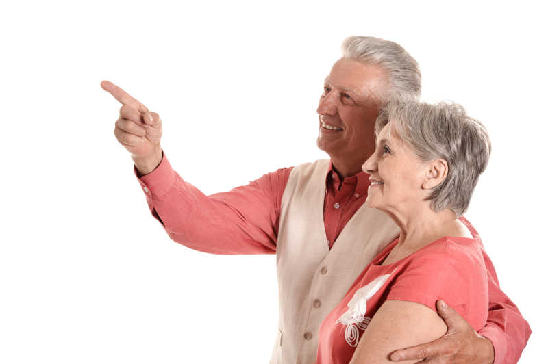 一对幸福的中年夫妇