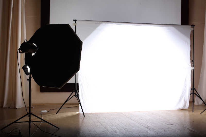 现代的摄影工作室