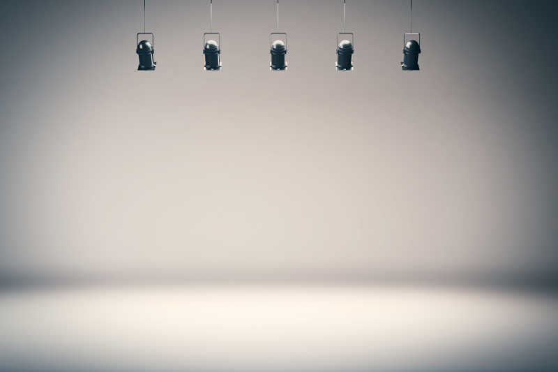 摄影背景与聚光灯