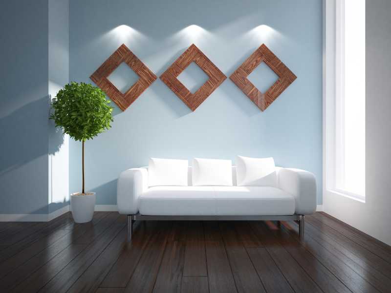 室内白色的沙发