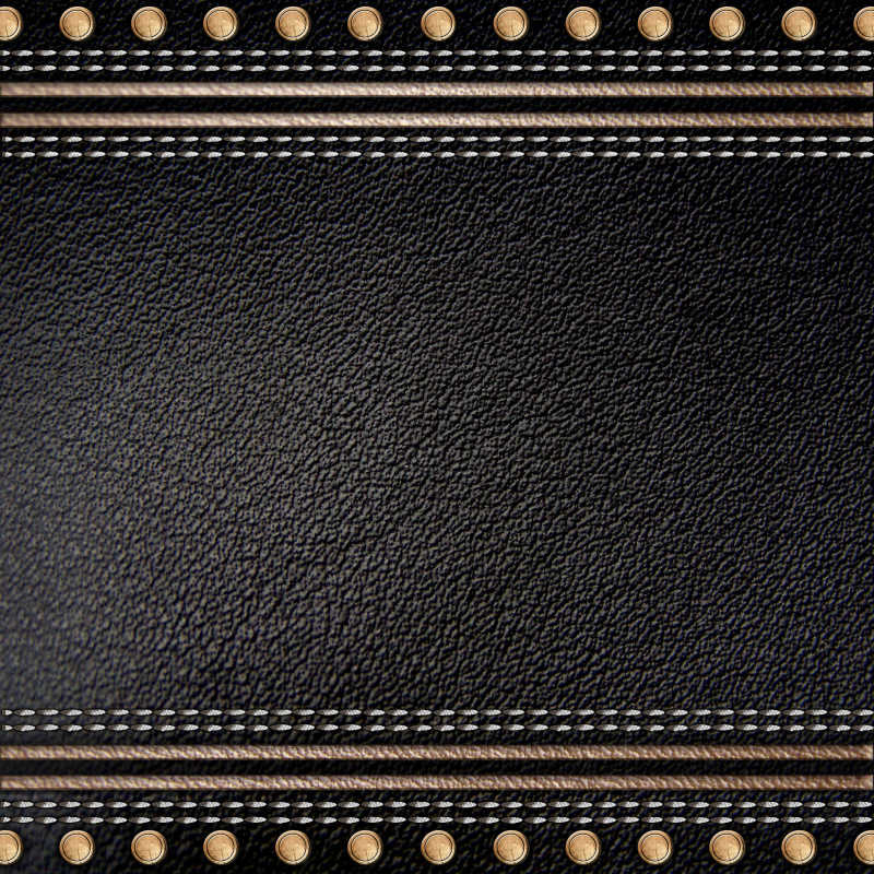 黑色的皮革