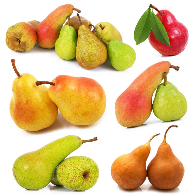 不同品种的梨子