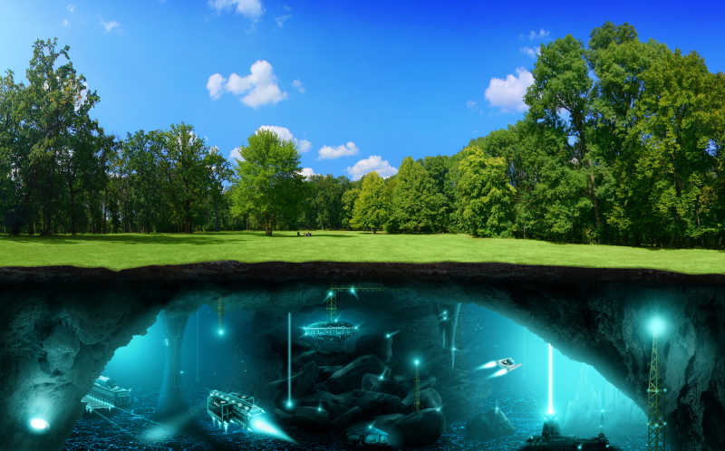 地球表面下的外星人世界