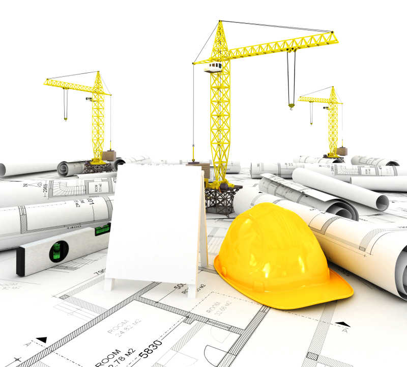 3D的建筑施工图