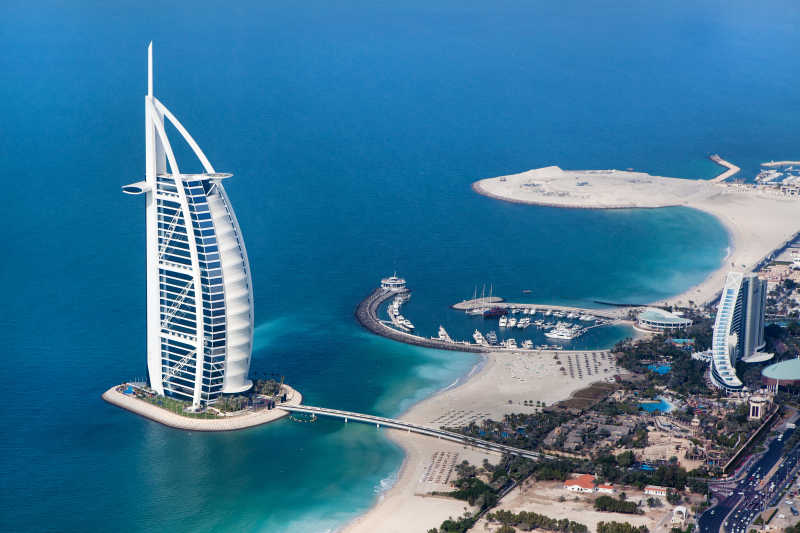 迪拜的帆船酒店