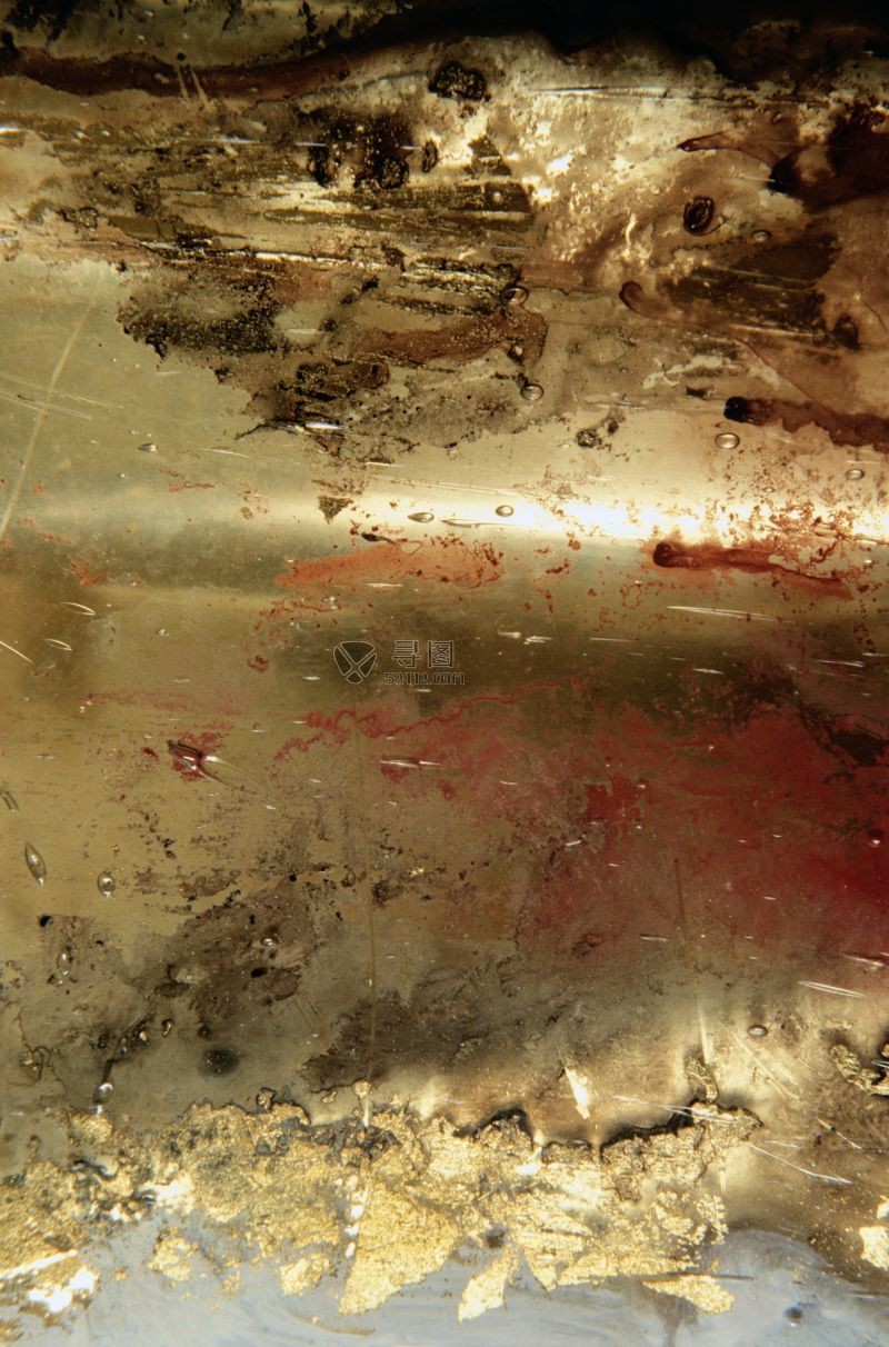 锈迹斑斑的金属墙体背景