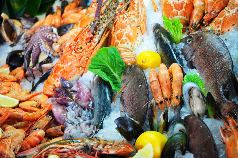 美味新鲜的海鲜