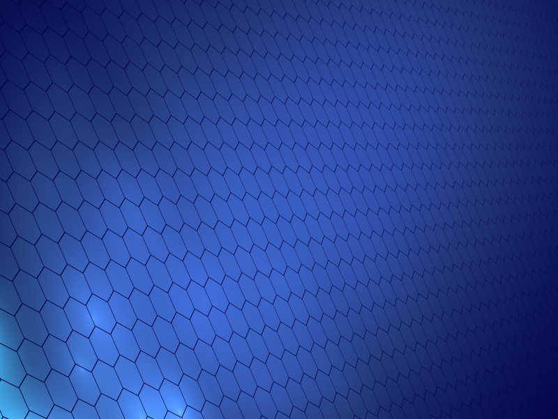 六角形的蓝色背景