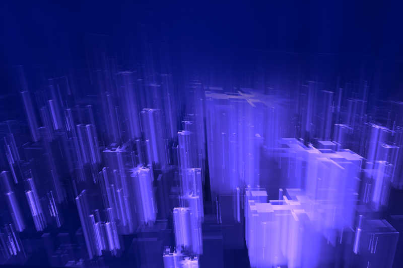 抽象的未来城市