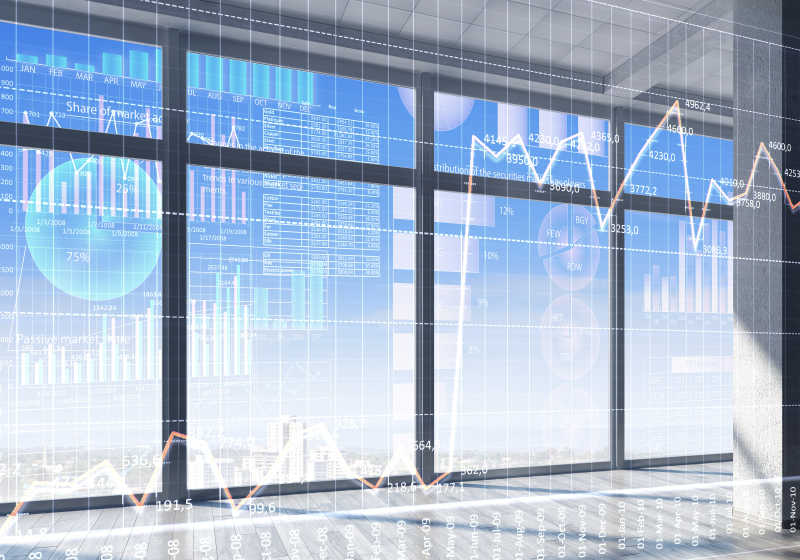 办公室内部窗口数据图表