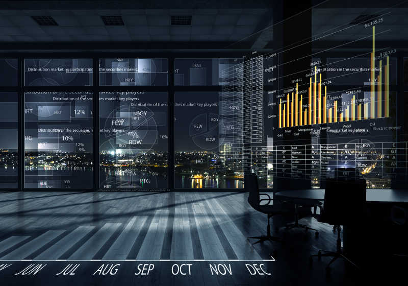 办公室内部数据统计图表