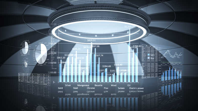 现代化商业数据统计图表
