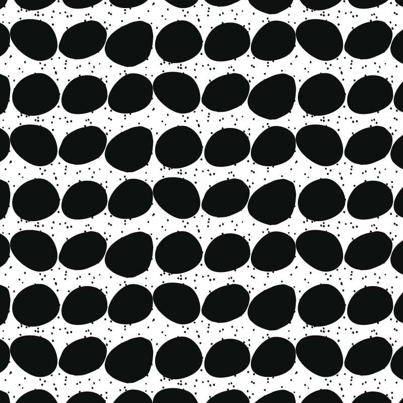 小黑点和大圆圈的白色背景