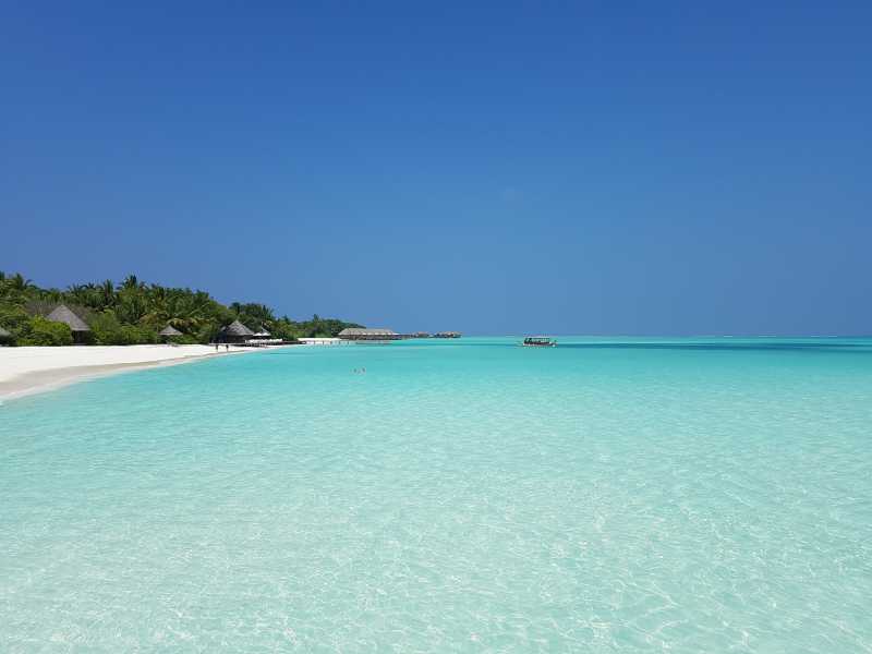 美丽的马尔代夫远景