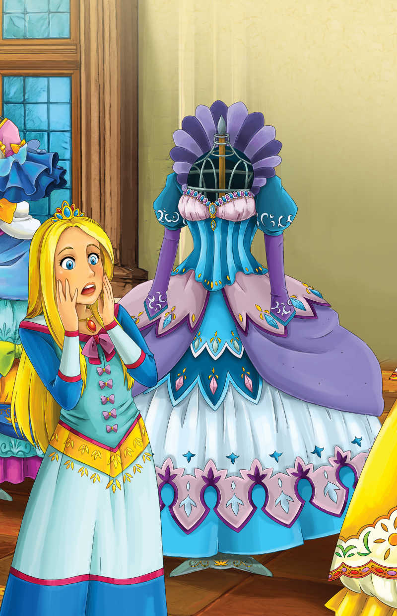 公主和一件漂亮衣服