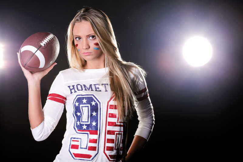 美国女子橄榄球运动员图片