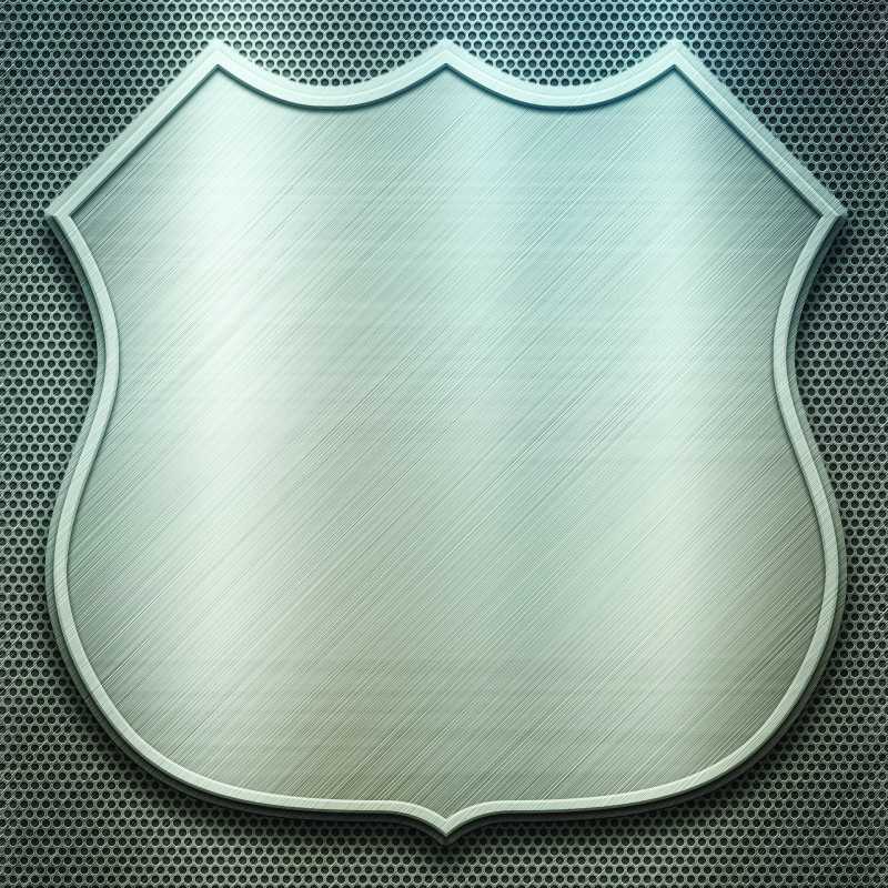 金属盾牌模板