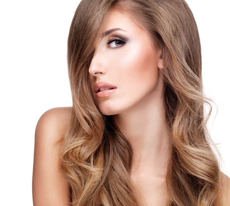 时尚的美女模特肖像